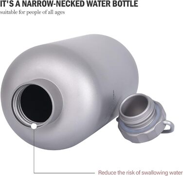 Титанова пляшка з титановою кришкою 400 мл Boundless Voyage