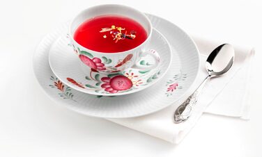 Чайний сервіз на 6 персон, 18 предметів, великий Східнофризька троянда Amina Seltmann Weiden