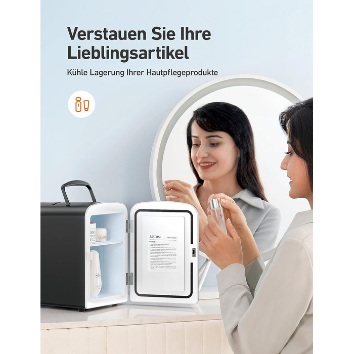 Міні-холодильник 4 л чорний AstroAI