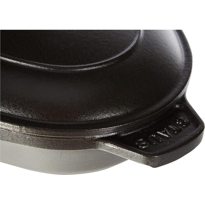 Чавунна жаровня овальна 23 см, чорна STAUB