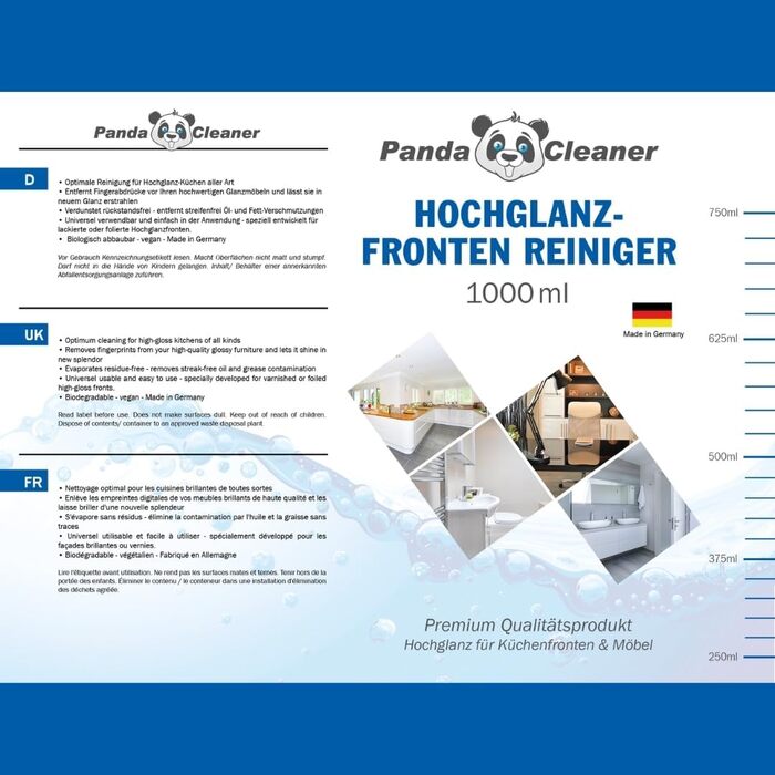 Засіб для миття кухонних меблів 1 л PandaCleaner