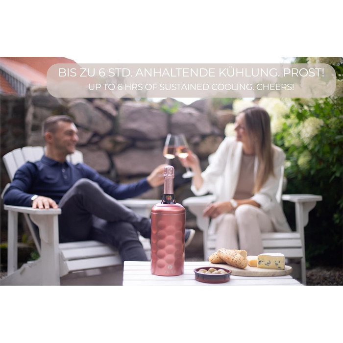Охладитель для вина с розовой крышкой PRIMØ germany
