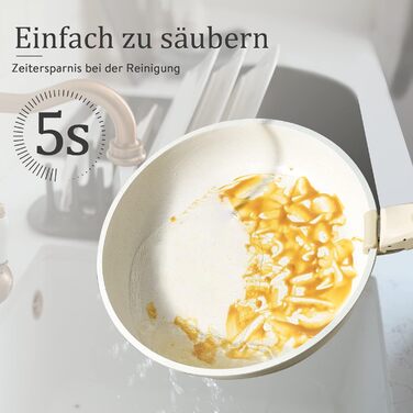 Набір кухонного посуду зі скляними кришками та знімною ручкою,  8 предметів, білі Carote