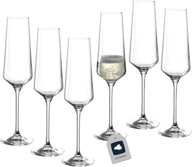 Келихи для рислінгу LEONARDO HOME PUCCINI (набір з 6 шт.) Келихи для вина, стійкі до подряпин (400 мл) Можна мити в посудомийній машині та довговічні Вічні келихи для білого вина Сучасний дизайн Келих для рислінгу Puccini 069540 6 келихів (келих для ігрис