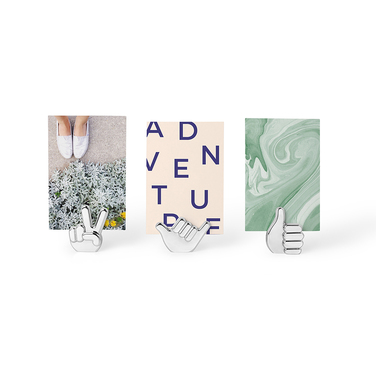 Держатели для фотографий 5х7х2 см металлик Handsup Umbra