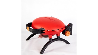 КОМПЛЕКТ Портативний переносний газовий гриль O-GRILL 500, червоний + шланг в подарунок! Код: 011676