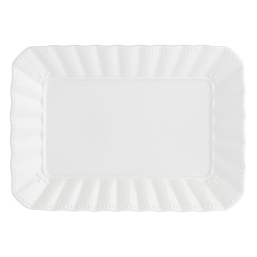 Блюдо сервировочное прямоугольное La Porcellana Bianca DUCALE, фарфор, 20 х 13 см