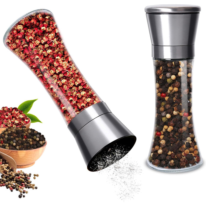Набір з 2 млинів для солі та перцю 200 мл Gucass