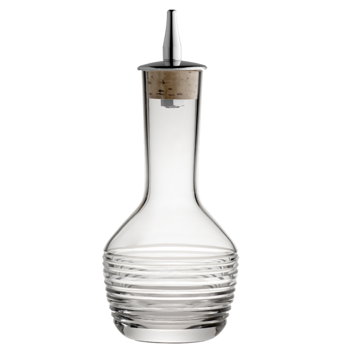 Пляшечка для біттерів 90 мл, 7 x 7 x 13 см, з горизонтальним візерунком, Urbanbar (Урбанбар)