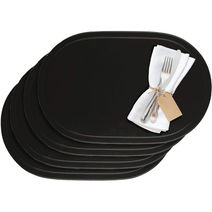 Килимки/серветки Westmark, 4 шт., 45,5 x 29 см, вініл, синій/ Saleen Edition Fun (чорний)