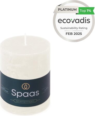 Свічка Spaas Rustic Pillar 70/95 мм 35 шт. - світло-рожева (біла)