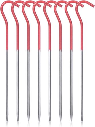 Кілочки з титанового сплаву Цвяхи для намету Кемпінг Намет Ставки Відкритий портативний ліктьовий трав'яний намет Цвяхи Туристичний намет Аксесуари для туристичного намету 15 см 12 шт. /лот Ti4001P (8 шт. - Ti4002P 16,5 см)