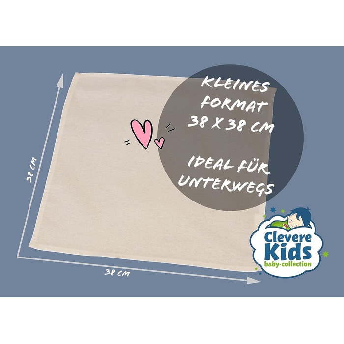 Набір рушників для дітей 9 шт. 38 х 38 см Clevere Kids baby-collection