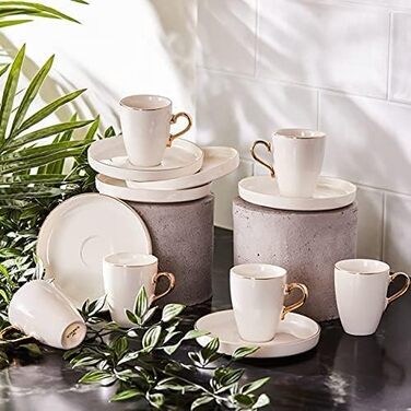 Набір чашок та блюдець для кави на 6 персон Pippo Espresso Karaca