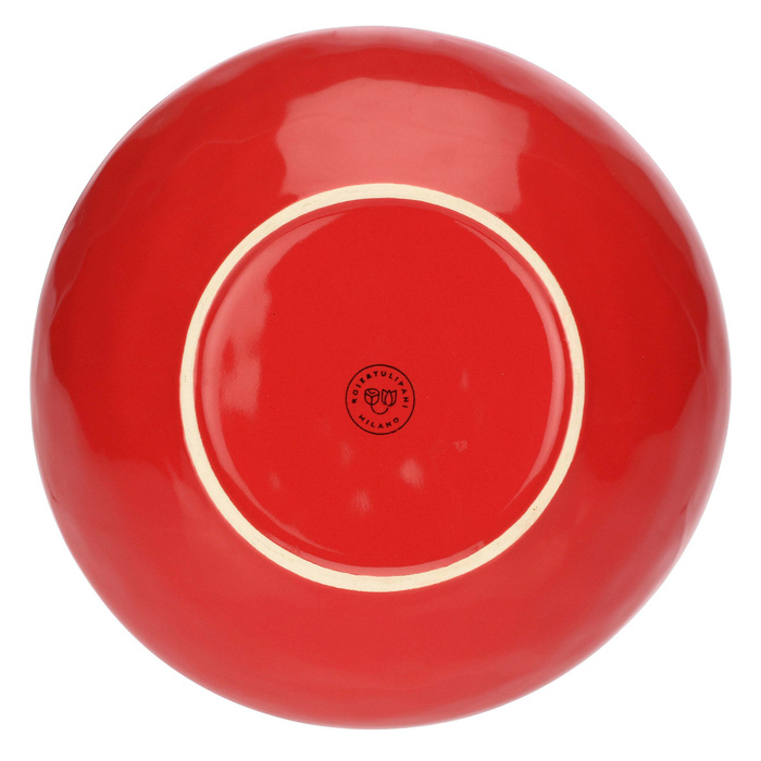 Тарелка суповая Rose&Tulpani Milano CONCERTO CORALLO, керамогранит, коралл, диам. 21 см