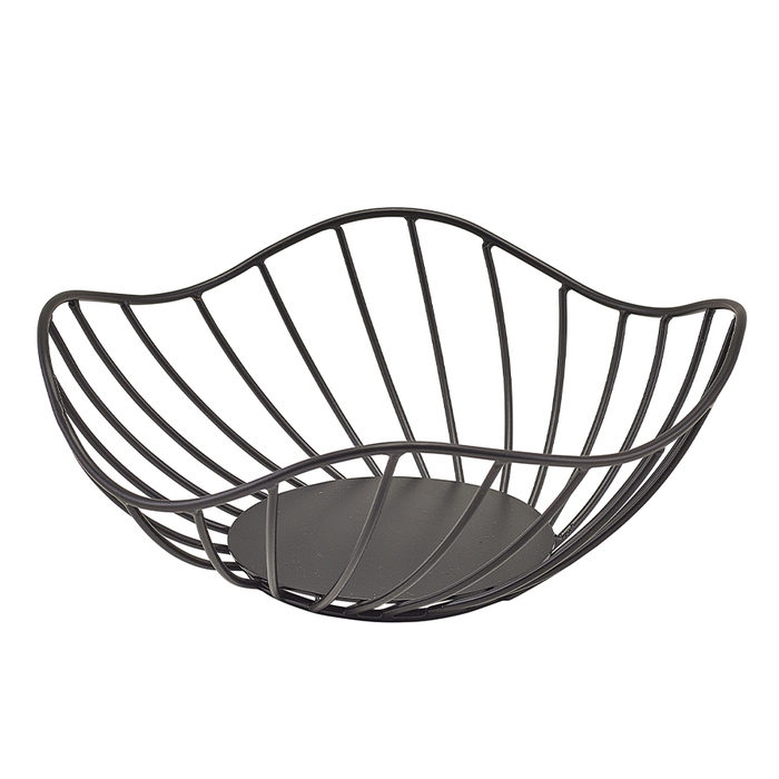 Корзина 20*8 см, черная, металлическая, Lotus Leaf, GenWare