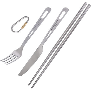 Набір столових приборів для кемпінгу, 3 предмети iBasingo & Boundless Voyage