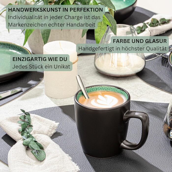 Кам&39яні миски для пасти, 6 предметів, набір мисок для пасти на 6 осіб, набір мисок, придатний для миття в посудомийній машині та мікрохвильовій печі, велика багатофункціональна миска темно-сірого кольору 750 мл VALUE COLLECTION (Грінвіч, комбінований на