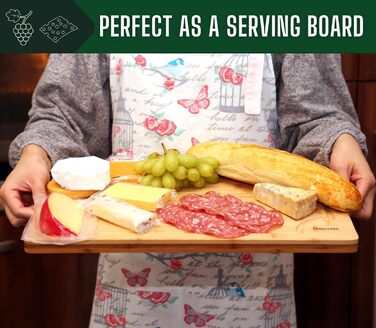 Дошка обробна 45 x 30 x 2 см бамбукова Harcas