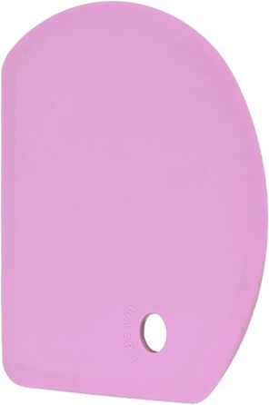 Гнучкий силіконовий скребок для тіста 15,2 х 11 см рожевий Lazymi