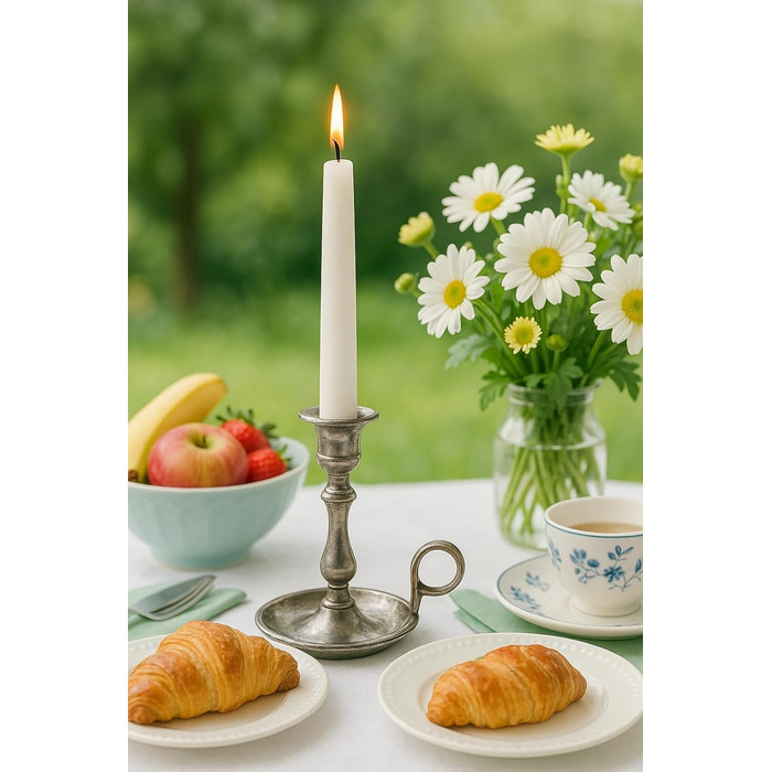 Набір з 12 конічних свічок 2,3 x 25 см, лайм Nordring