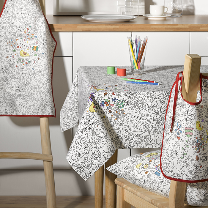 Скатертина бавовна з покриттям, 150 х 200 см Garden Atenas Home Textile