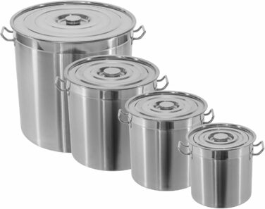 Каструля з нержавіючої сталі для кейтерингу 20 л з кришкою 30 см ONPIRA