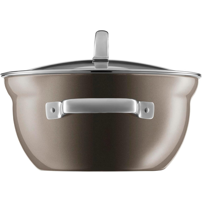 Каструля 20 см зі скляною кришкою, сіра Fusiontec Mineral WMF