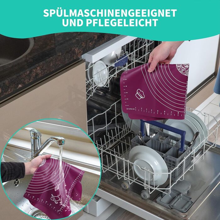 Силиконовые коврики для выпечки 2 предмета Belmalia