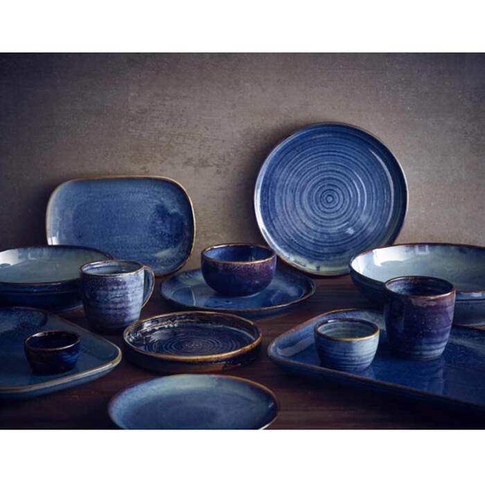 Страва прямокутна 29x19.5 см, Terra Porcelain Aqua Blue, GenWare