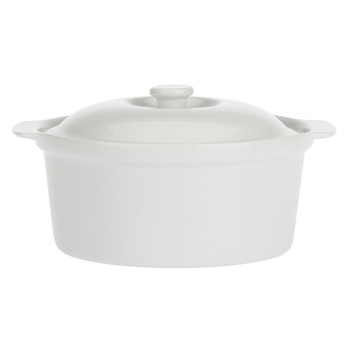Каструля з кришкою, порцеляна, діамтр 28 см La Porcellana Bianca CORTONA