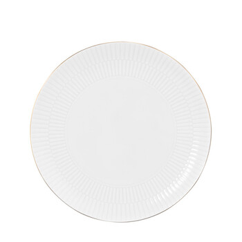 Тарілка для сніданку 22,5 см, біла із золотистим обідком Amina Goldrand Seltmann Weiden