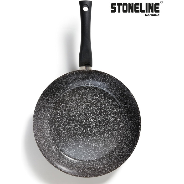 Сковорода з антипригарним покриттям 28 см, з кришкою STONELINE
