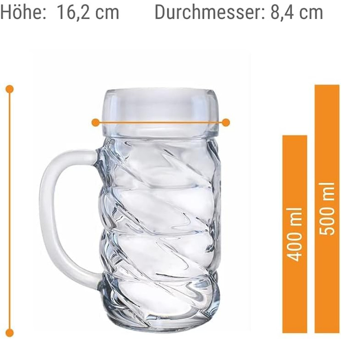 Набор из 6 пивных кружек 0,5 л, Diamond Stölzle Lausitz