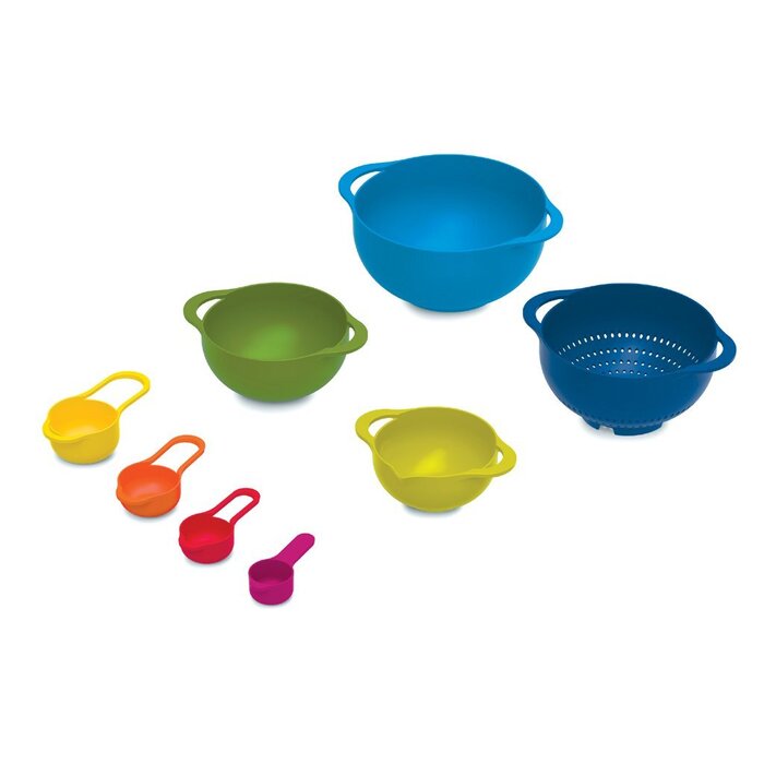 Набір мисок для приготування їжі, 8 предметів, різнокольоровий Duo Nest Joseph Joseph