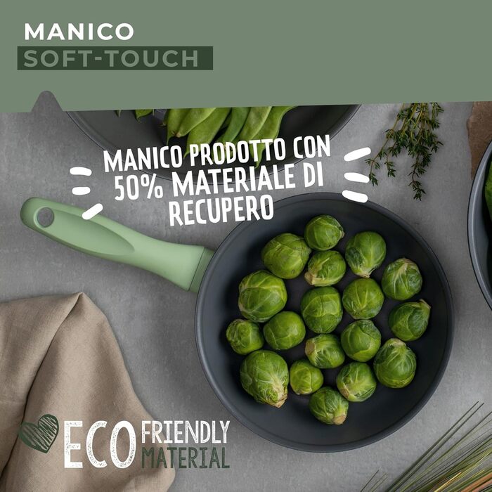 Сковорода 20 см, зеленая Ecolution Fackelmann