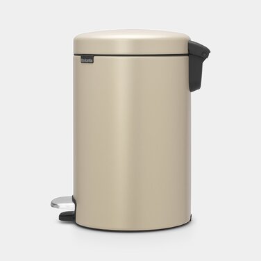 Сміттєвий бак з педаллю 12 л безшумний мінерально-золотий NewIcon Brabantia