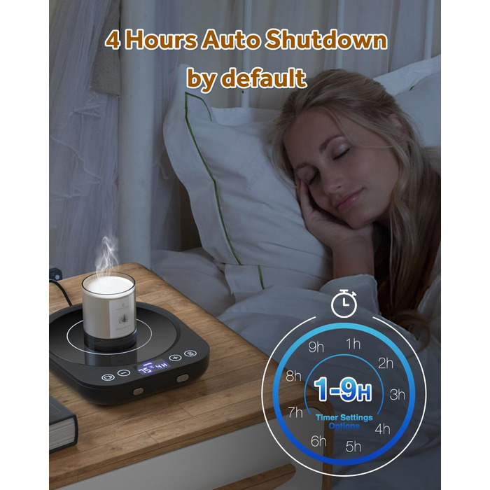 Подогреватель для чашек 35 Вт, черный MQFORU