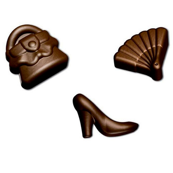 SCG14 Форма  силіконова для шоколаду 'мода' 41х30х12 мм
