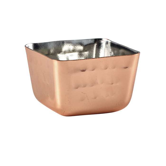 Соусник металевий рельєфний 71 мл, квадратний, мідне покриття, GenWare