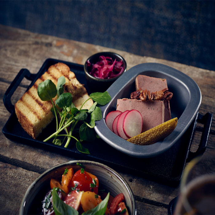 Піднос прямокутний 25 x 15,5 см, чавунний, GenWare