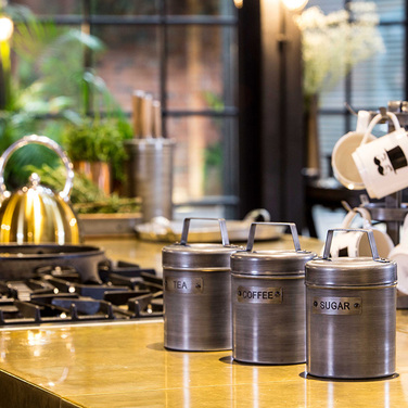 Ємність Kitchen Craft для чаю, 1 л, 11х16 см, сіра