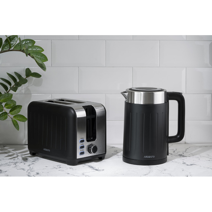 ARDESTO Электрочайник EKL-F18B/1.7л/2200Вт/strix контроль/черный