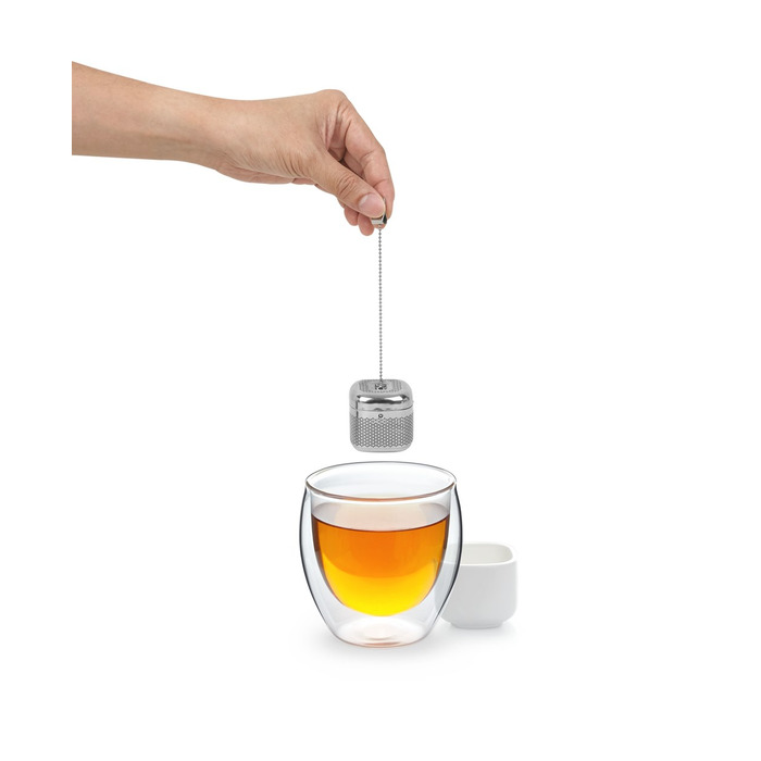 Ємність для заварювання з підставкою 5,5х4,5х5,5 см біла Cutea Umbra