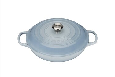 Сковорода-жаровня чугунная 30 см, голубой Le Creuset