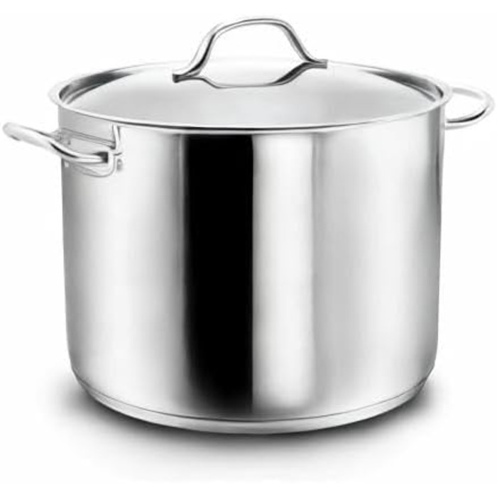 Каструля 10 л з нержавіючої сталі з кришкою 26 см Gigantos Kopf