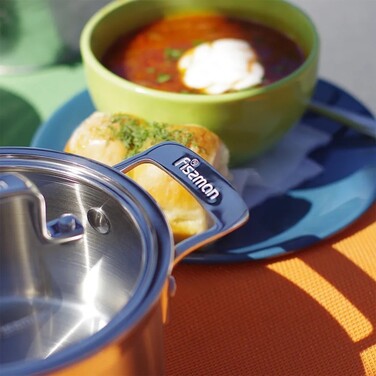 Каструля Fissman FOBUS 20x10 см /3,1 л  із скляною кришкою (5383)