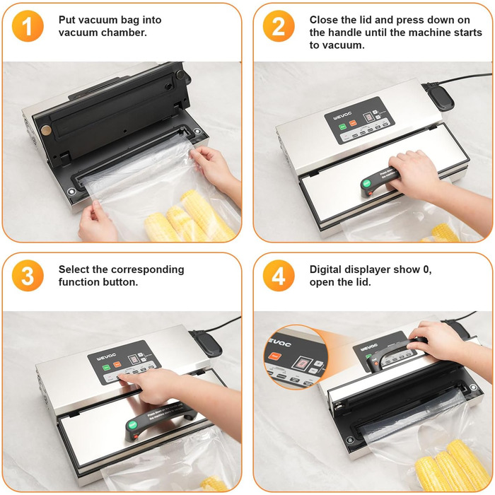 Вакуумний пакувальник з нержавіючої сталі 16 л/хв Wevac