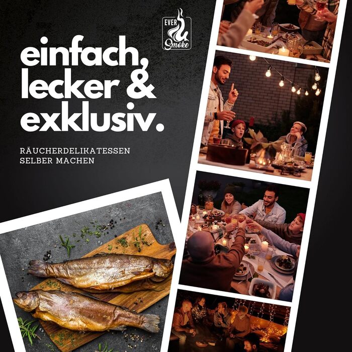 Набір настільних коптильень з нержавіючої сталі з аксесуарами Deluxe Eversmoke