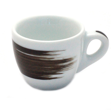 35117 Чашка espresso 75 мл Black stroke B 'Verona Millecolori Hand Painted Brush stroke B Black with